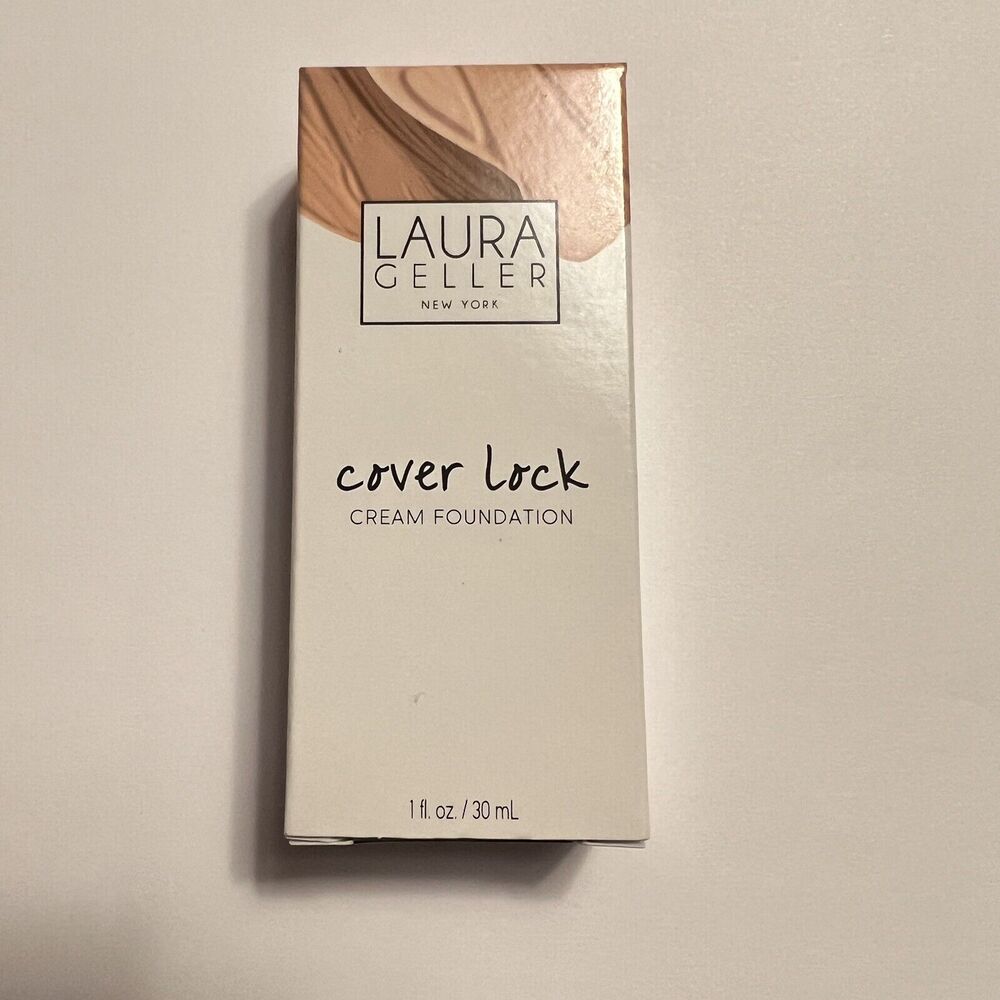 Laura Geller Cover Lock Cream Foundation Sand 1 FL OZ Sealed
